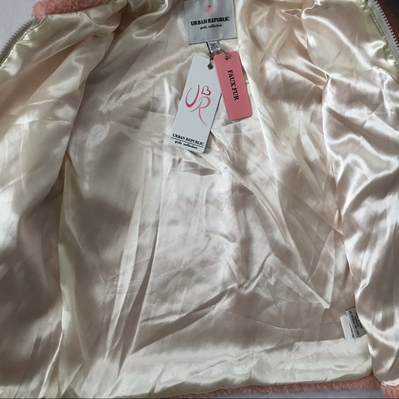 Urban Republic NWT Faux Fur Jacket Girls Various - Picture 6 of 10